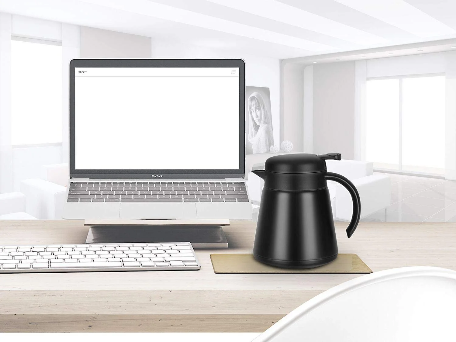 Термос-кавник Luvan 0.8 л, нержавіюча сталь 304, з подвійними стінками, вакуумний, для кави, чорний, фото №2 Термос-кавник Luvan 0.8 л, нержавіюча сталь 304, з подвійними стінками, вакуумний, для кави, чорний, фото №2