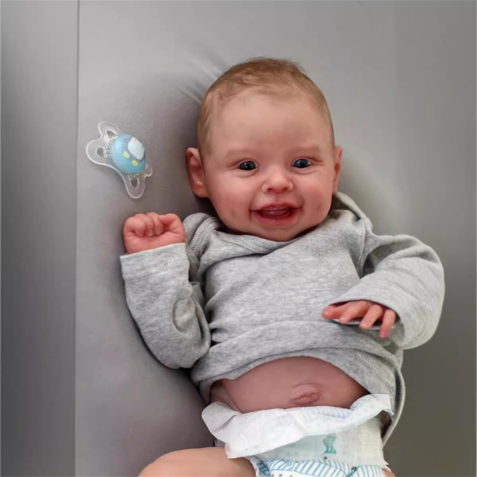 Кукла ZTZHYZR Reborn 20 дюймов / 50 см Полный силикон Мальчик Фотореалистичная с пустышкой и бутылочкой Для детей от 3 лет, фото №1