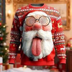 Рождественский свитер для девочки - детский свитер с длинными рукавами и круглым вырезом, мягкий и уютный повседневный свитер для мальчиков и девочек, идеально подходит для праздников и семейных торжеств synthetic.ua - Фото 1