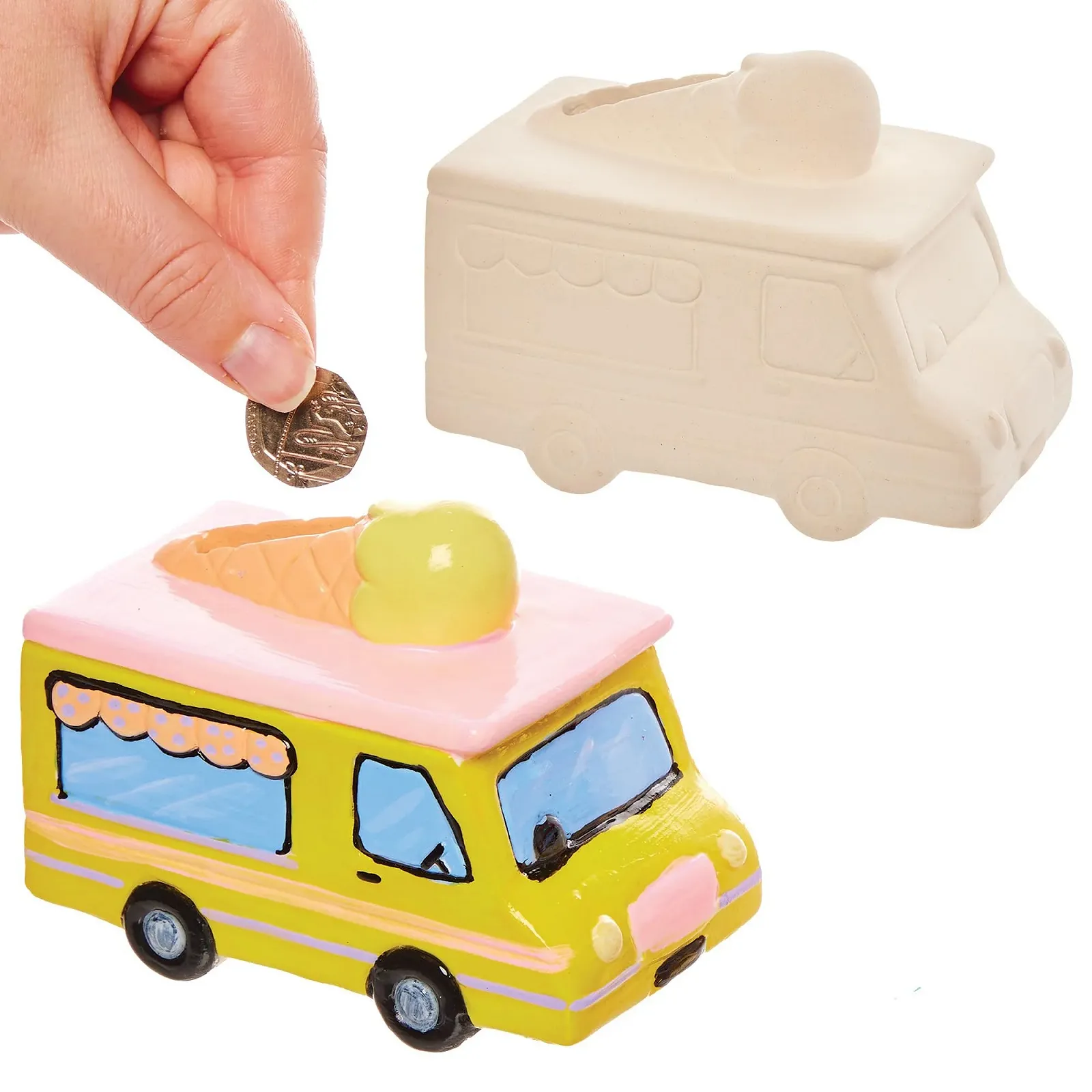 Копилки Baker Ross Ice Cream Cart FX708 керамические 2 шт., фото №1