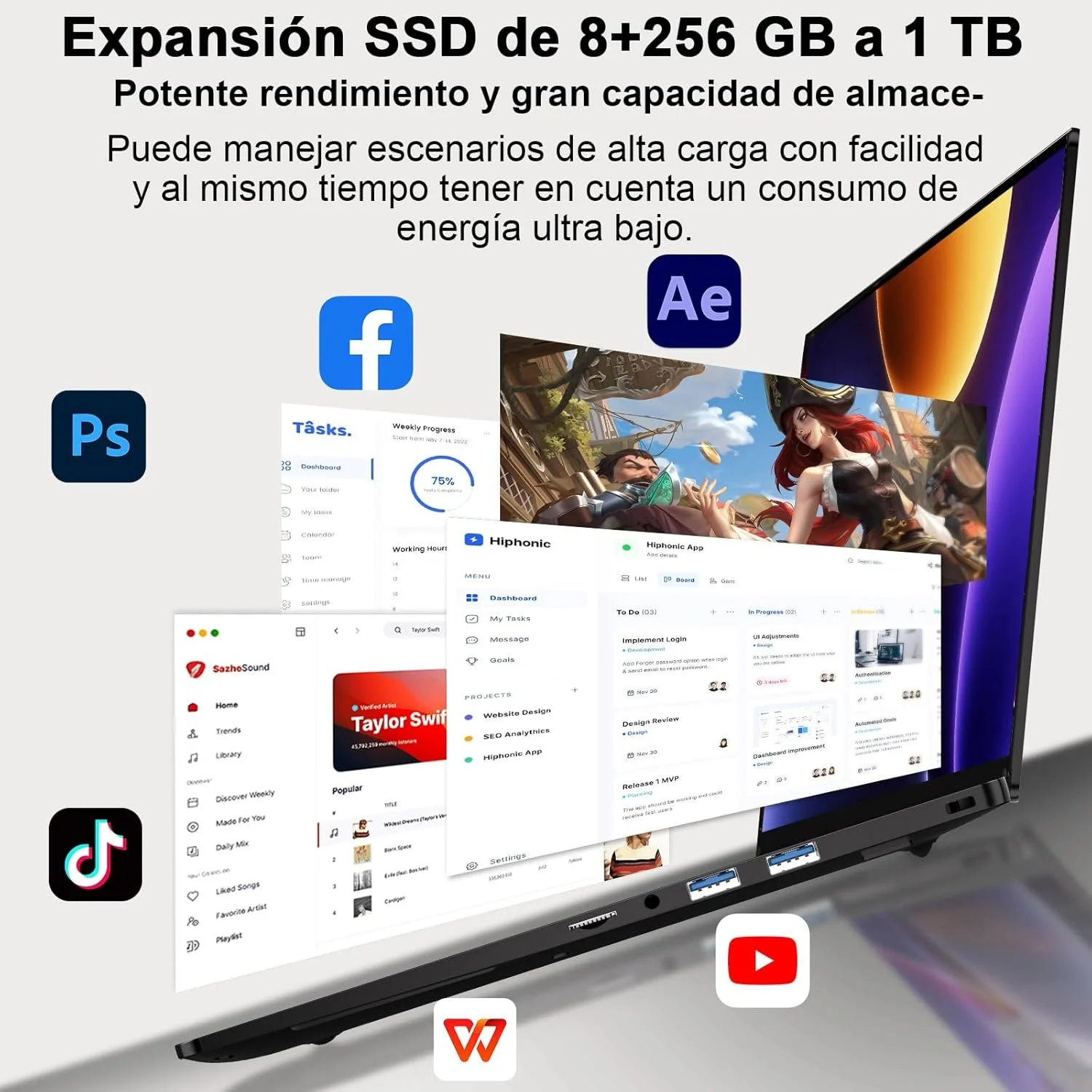 Ноутбук 14" Ruzava RK70 Intel Celeron N5095A RAM 8GB SSD 256GB Windows 11, фото №8