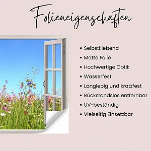 Наклейка на стіну GRAZDesign Вид з вікна 57 x 50 см synthetic.ua - Фото 1