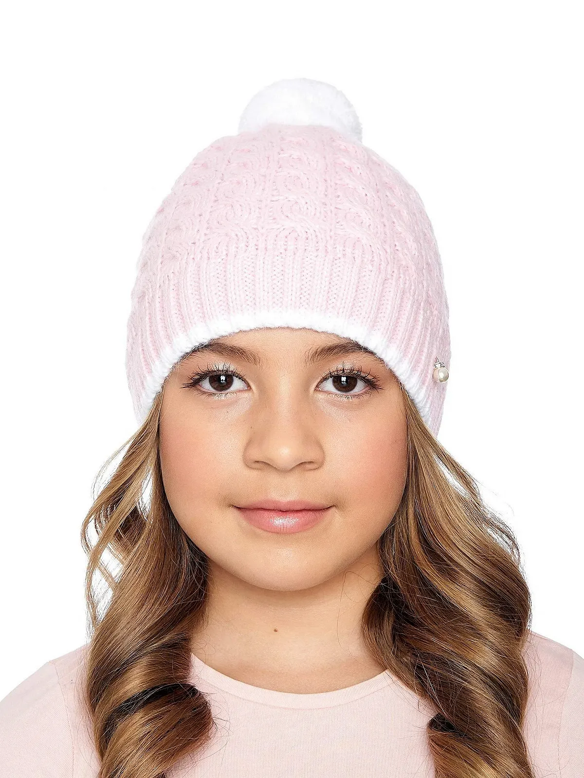 Шапка Marhatter Зимова дитяча шапка В'язана з помпоном, фото №4 Шапка Marhatter Зимова дитяча шапка В'язана з помпоном, фото №4