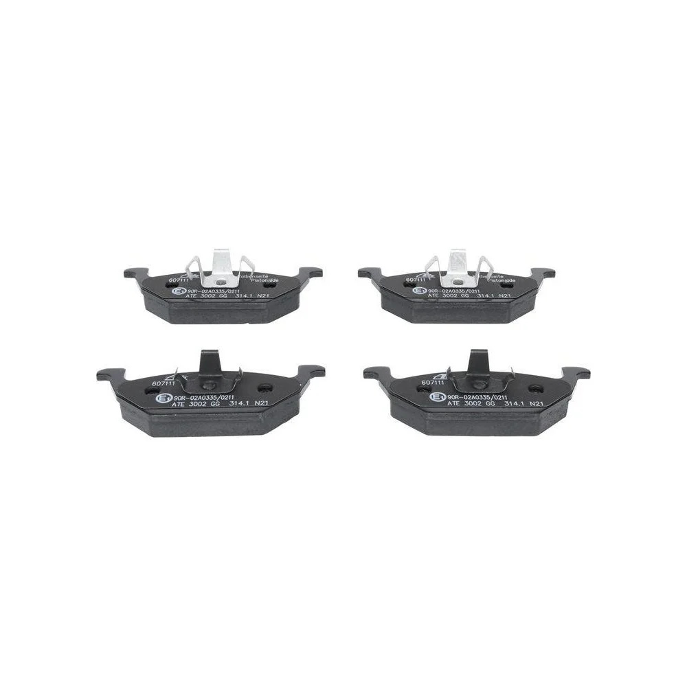 Комплект гальмівних колодок, дискове гальмо ATE 13.0460-7111.2 для SEAT SKODA VAG, фото №1