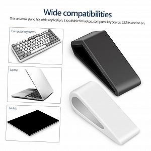 Подставка для ноутбука VANZACK Регулируемая 4 шт. с антискользящим основанием и вентиляцией Эргономичная подставка для стабильного отвода тепла для офиса и дома synthetic.ua - Фото 1