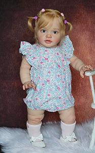 Кукла Zero pam Reborn Baby Girl 26 дюймов 70 см Большого размера Как настоящая малышка synthetic.ua - Фото 1