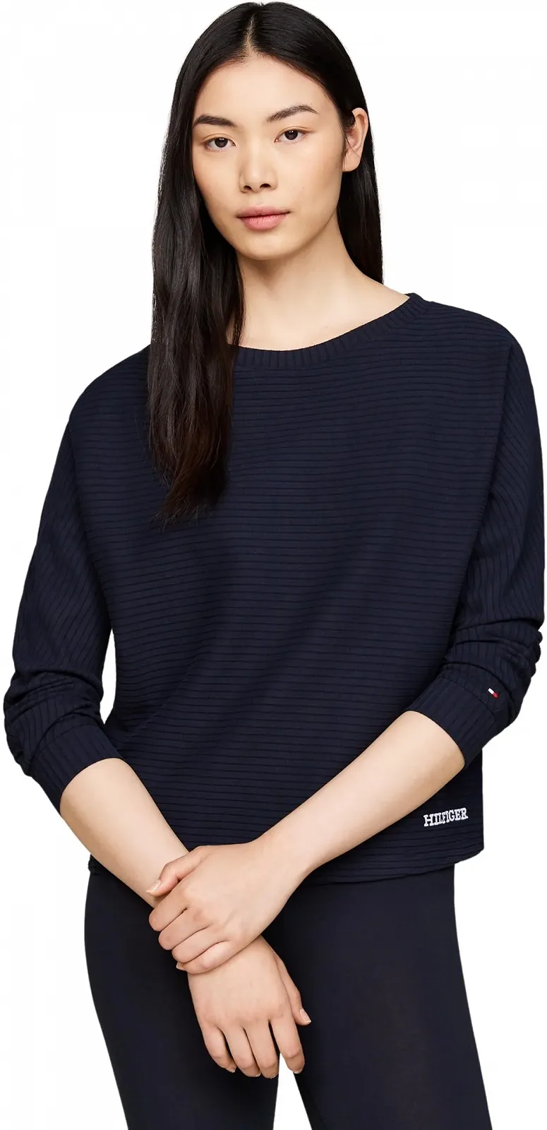 Жіночий топ Tommy Hilfiger, Пуловер, спортивний, виріз лодочка, фото №1 Жіночий топ Tommy Hilfiger, Пуловер, спортивний, виріз лодочка, фото №1