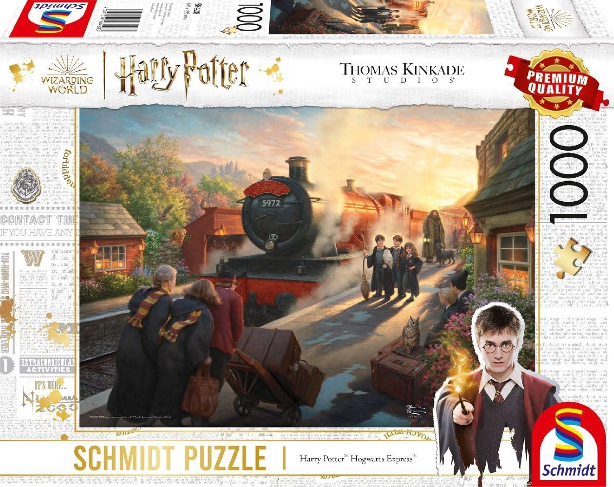 Пазл Schmidt Spiele 58428 Thomas Kinkade Wizarding World Harry Potter Hogwarts Express 1000 элементов, фото №1 Пазл Schmidt Spiele 58428 Thomas Kinkade Wizarding World Harry Potter Hogwarts Express 1000 элементов, фото №1