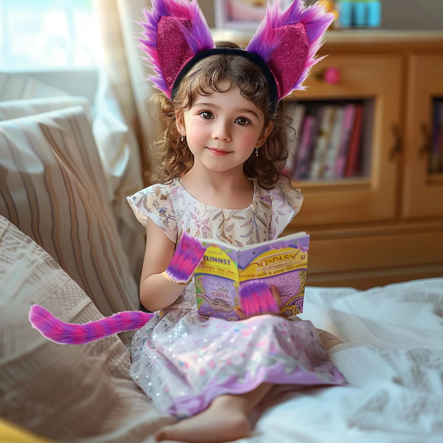 Обруч для волосся Вушка кота Фіолетовий, 4 шт., фото №4 Обруч для волосся Вушка кота Фіолетовий, 4 шт., фото №4