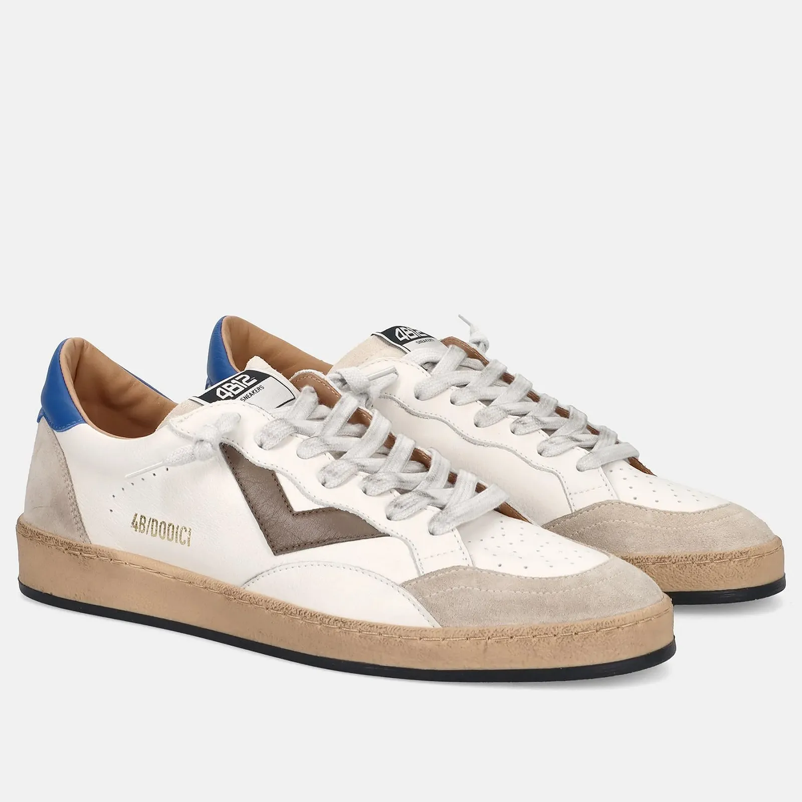 Кросівки Play New U 4B12 Чоловічі Білий, Коричневий та Синій, фото №2 Кросівки Play New U 4B12 Чоловічі Білий, Коричневий та Синій, фото №2