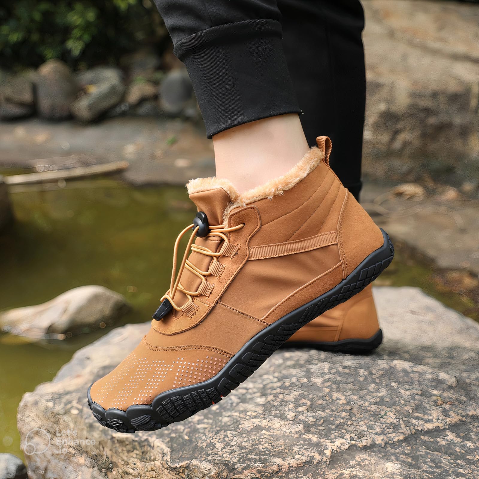 Ботинки Payesrui Winter Waterproof Barefoot Unisex Lightweight Non-Slip с теплой подкладкой Черный, фото №8