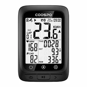 Велокомпьютер COOPSO BC107 GPS беспроводной 2.4 дюйма LCD Bluetooth 5.0 ANT+ - Фото 1