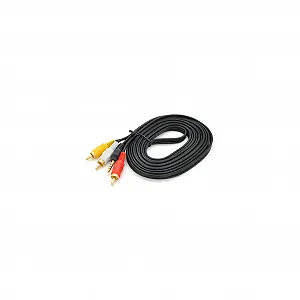 Кабель мультимедийный 3.5mm M to 3xRCA M 3.0m black Voltronic (YT-3.5(M)1.5/3хRCA(M)-3.0) - Фото 1