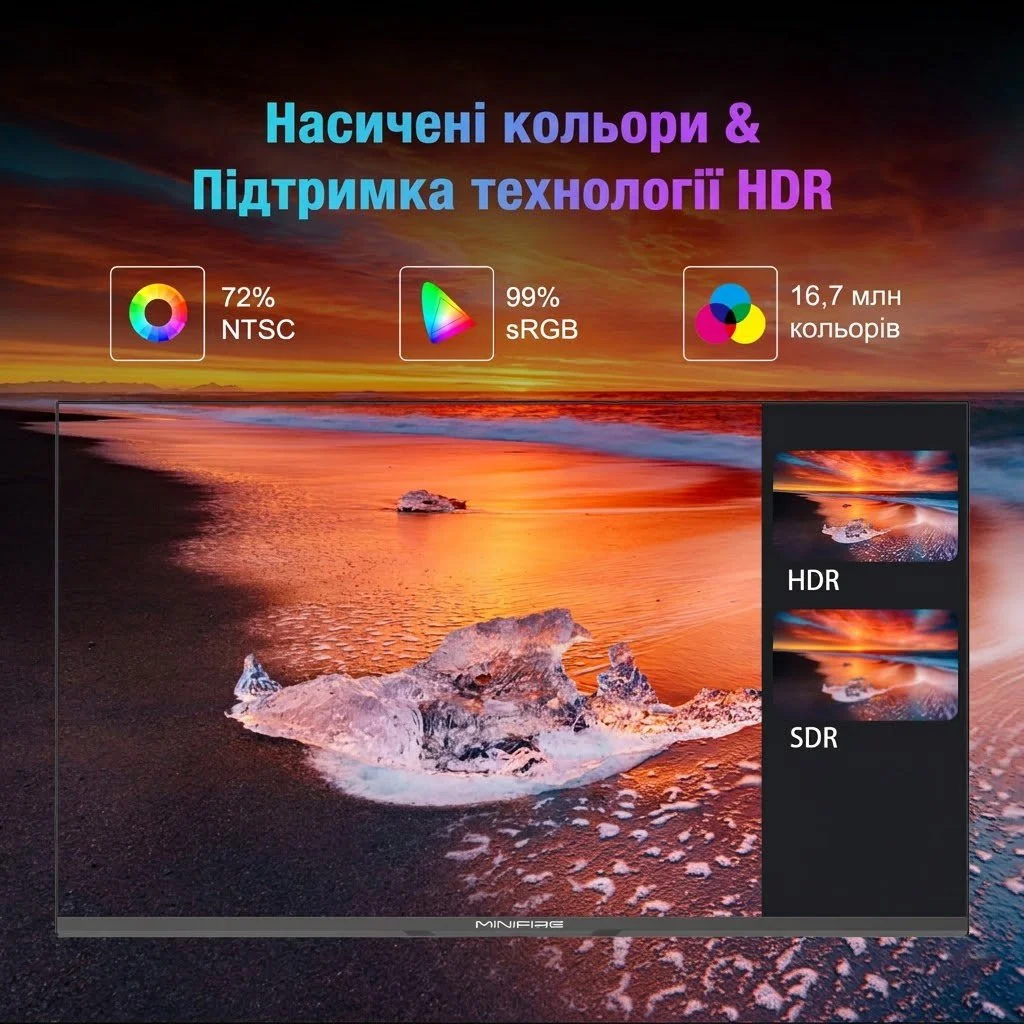 Монитор 24" Minifire MF24X3 Full HD IPS 100 Гц, фото №3 Монитор 24" Minifire MF24X3 Full HD IPS 100 Гц, фото №3