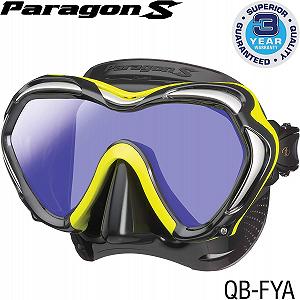 Маска для дайвінгу Однолінзова TUSA Paragon S UV фільтр Professional Flash Yellow synthetic.ua - Фото 1