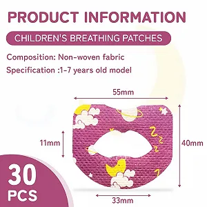 Пластыри для сна на рот, Полоски для рта, 30 штук synthetic.ua - Фото 1