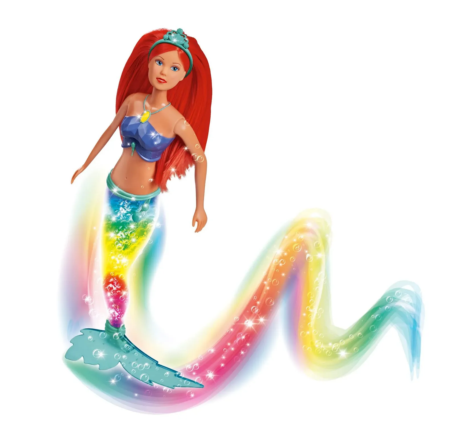 Кукла Simba Steffi Love Sparkle Mermaid 39 см блестящая русалка с ярким радужным изменением цвета, фото №6 Кукла Simba Steffi Love Sparkle Mermaid 39 см блестящая русалка с ярким радужным изменением цвета, фото №6
