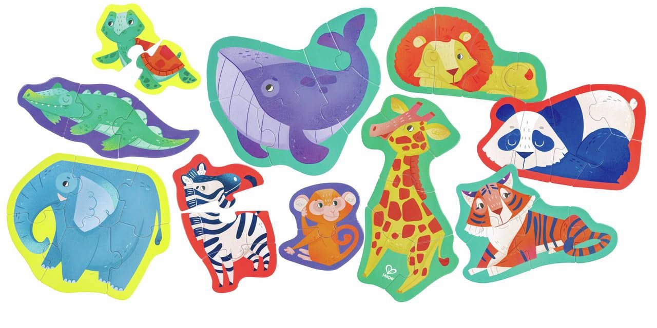 Набір пазлів Jungle Friends 10 екзотичних тварин, фото №1