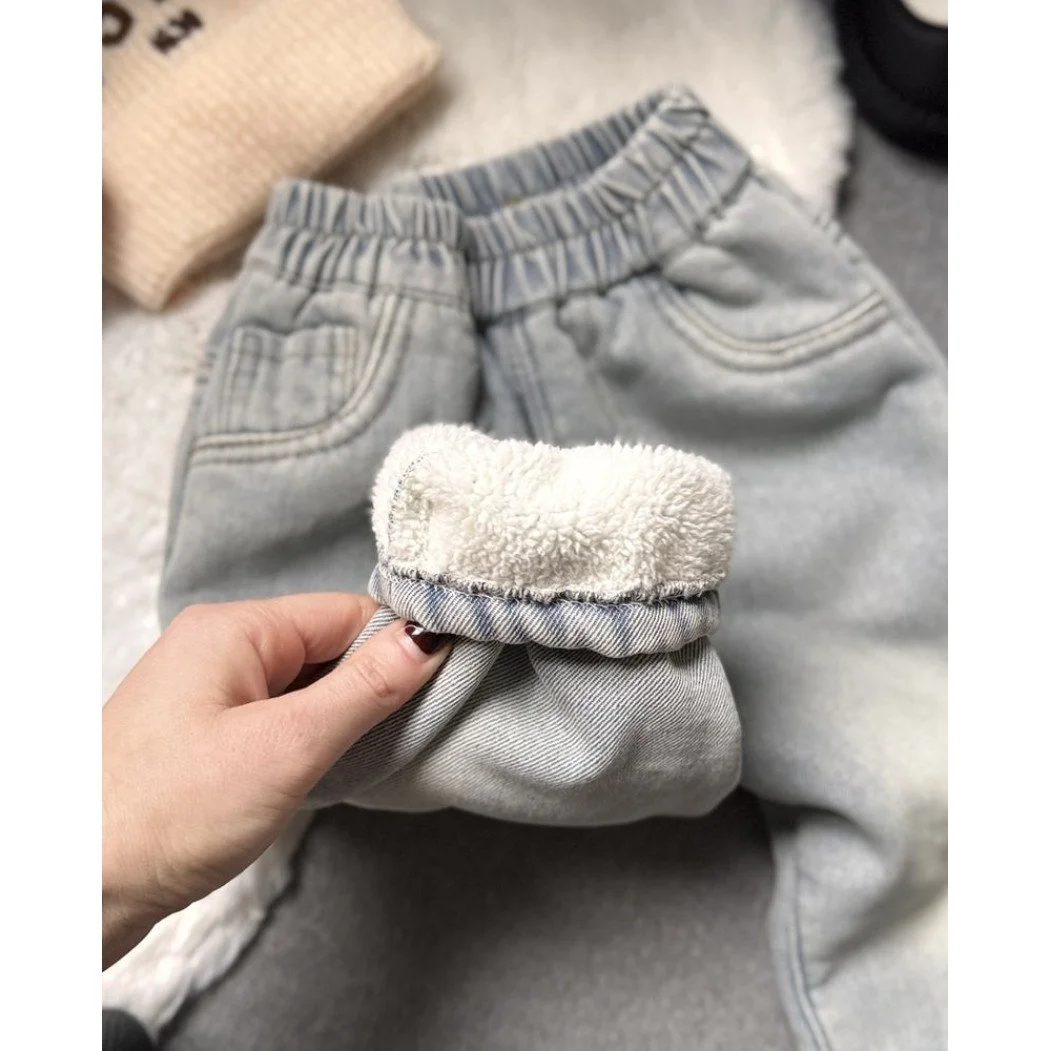 3 кольори! теплі джинси на хутрі для хлопчика від 80 до 140 см, фото №4 3 кольори! теплі джинси на хутрі для хлопчика від 80 до 140 см, фото №4