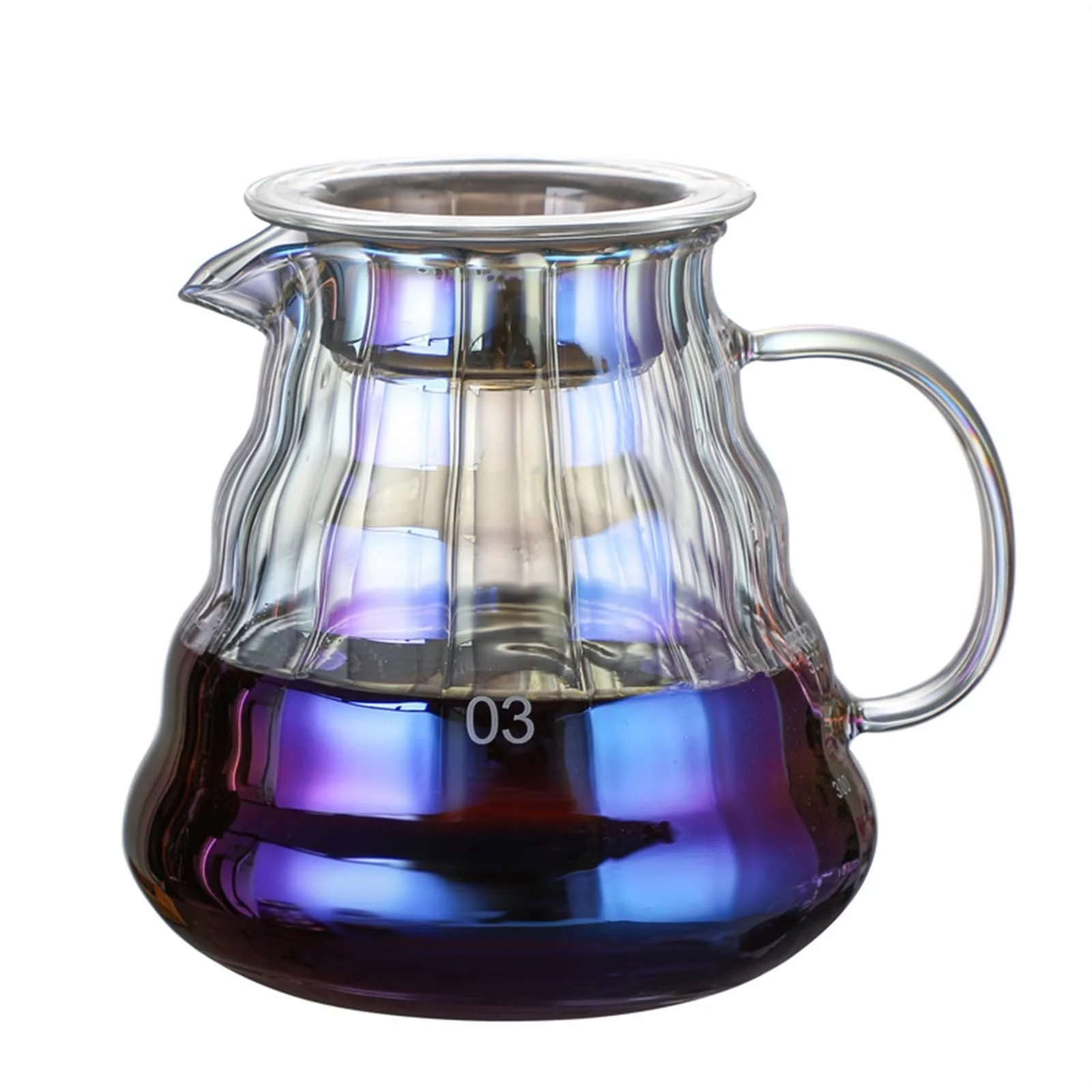 Кофейник Стеклянный Прозрачный Термостойкий, фото №1