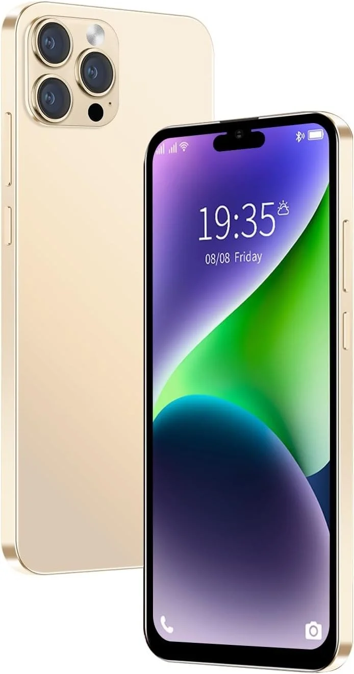 Смартфон QrZrQ i14Pro Max 6.1'' 2/16GB 4G 2-SIM 4-ядра Android10.1 Gold, фото №1