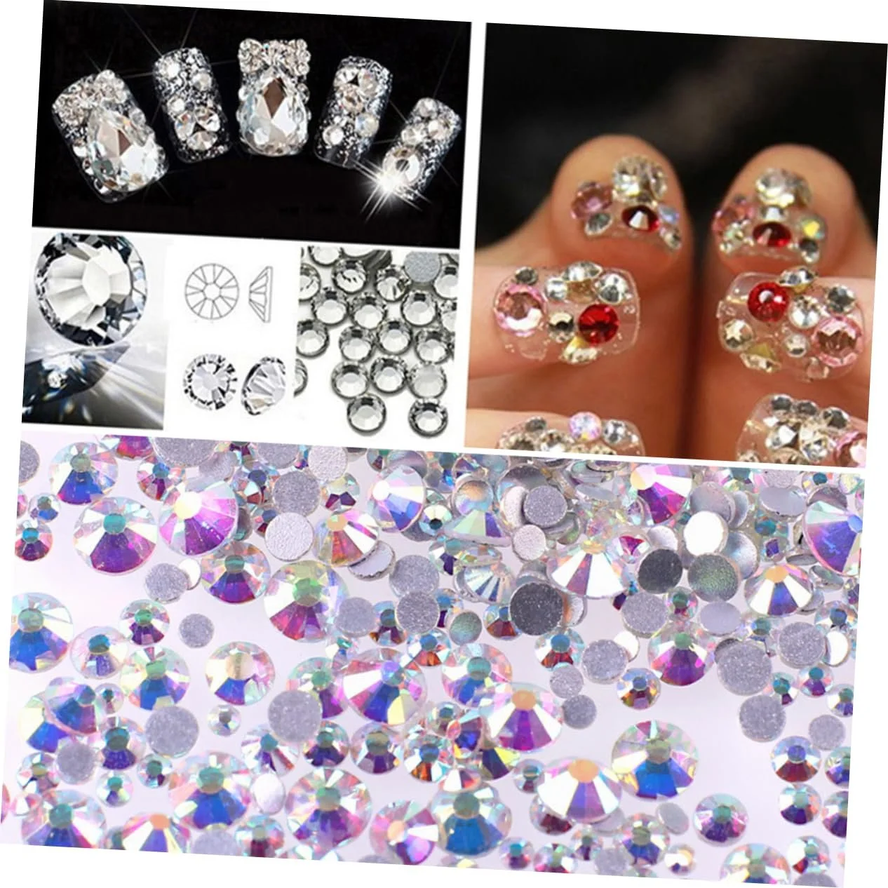 Стрази Круглі VILLCASE 1440 шт.-кольору, фото №5