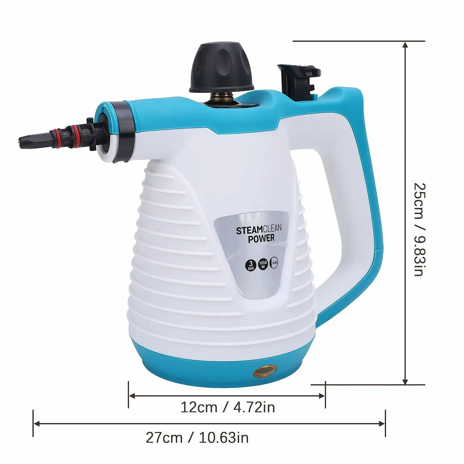 Пароочисник ручний TARSHYRY високого тиску з 9 аксесуарами 350 мл (EU Plug 220-240V), фото №8