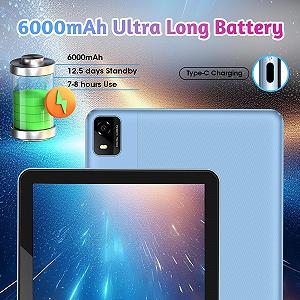 Планшет 10.1" Weelikeit C19W 4+13/128Gb 8 ядер Android 14 6000 мАч Голубой synthetic.ua - Фото 1