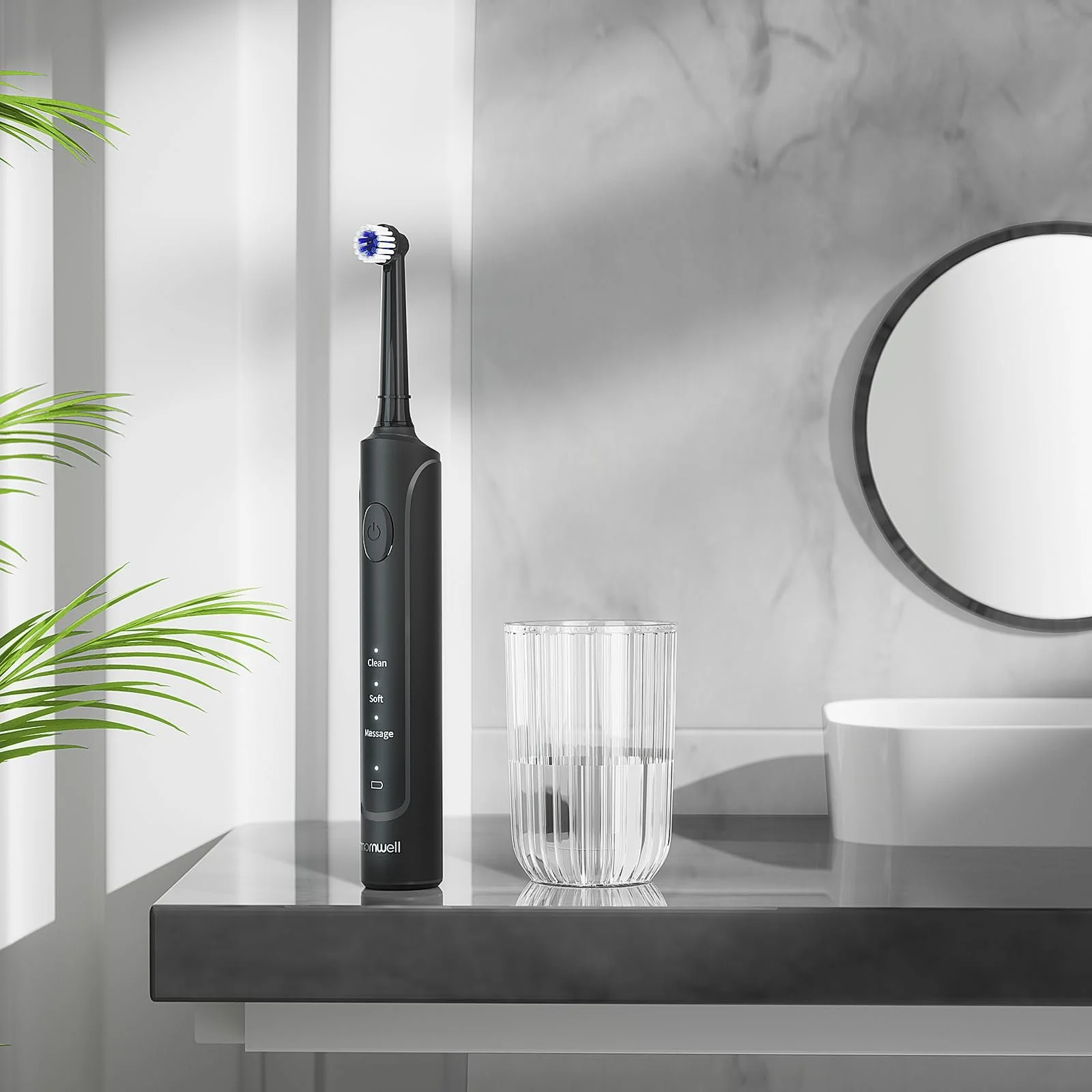 Электрическая зубная щетка Mornwell Rotating Toothbrushes 3 режима USB быстрая зарядка, фото №8