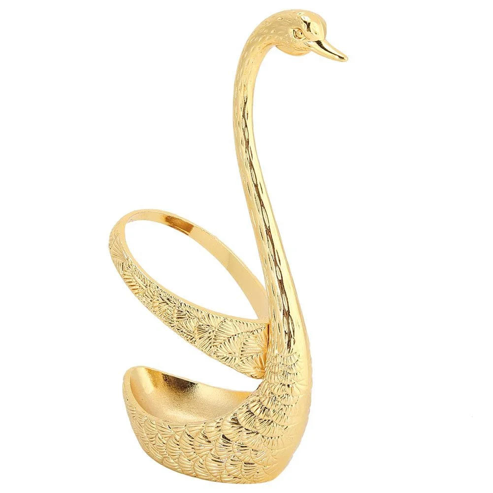 Ложка для кави Swan Gold, набір з 6 предметів з нержавіючої сталі, креативна, фото №7