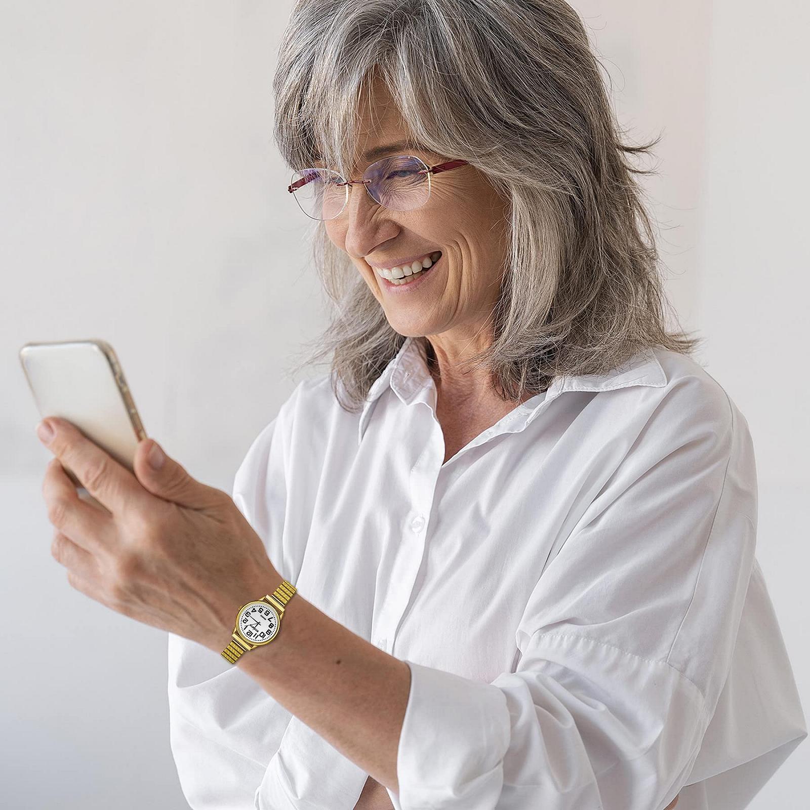 Часы женские/мужские JewelryWe Кварцевые аналоговые Золотые/Серебряные, фото №2