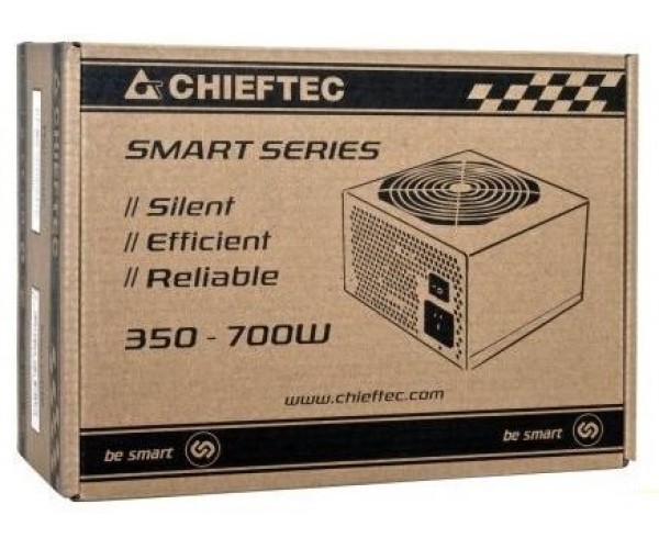 Chieftec Блок живлення Smart 500W 85 120мм 1xMB 24pin(20+4), 1xCPU 8pin(4+4), 2xMolex 3xSATA 1xPCIe 8pin(6+2), фото №2