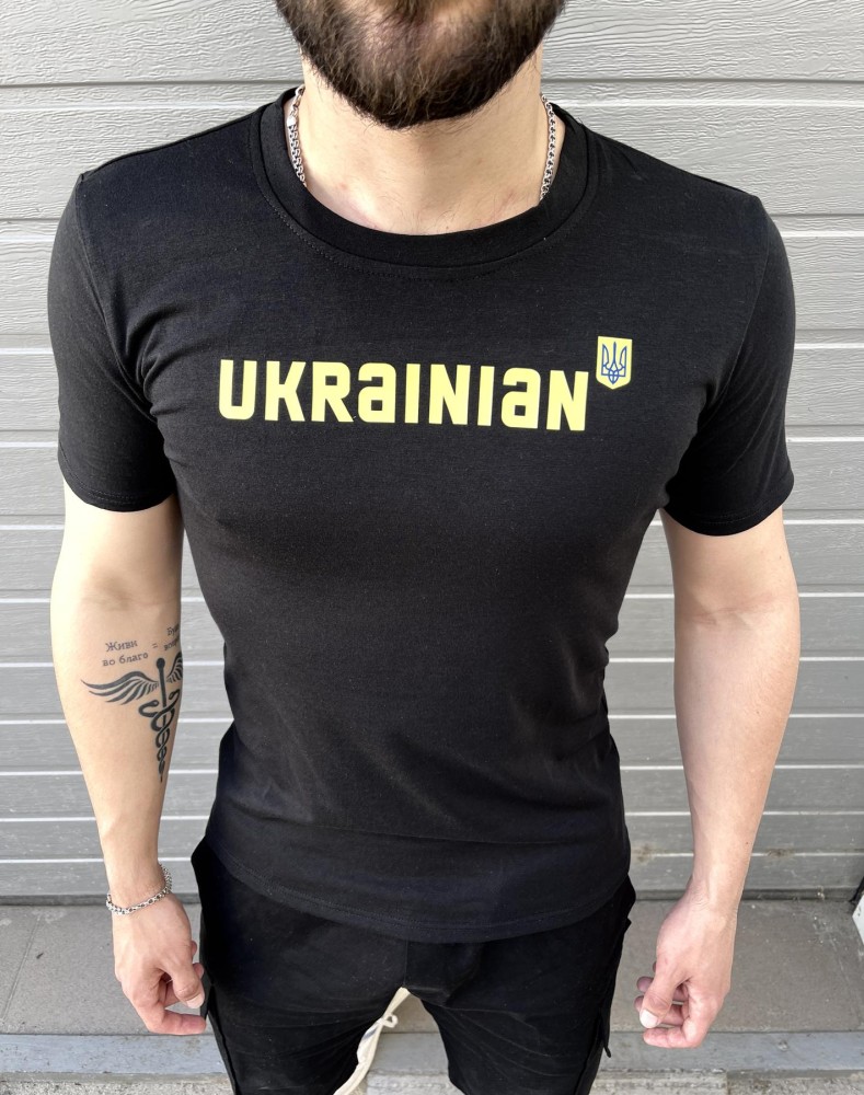 футболка Ukrainian черная, фото №2 футболка Ukrainian черная, фото №2