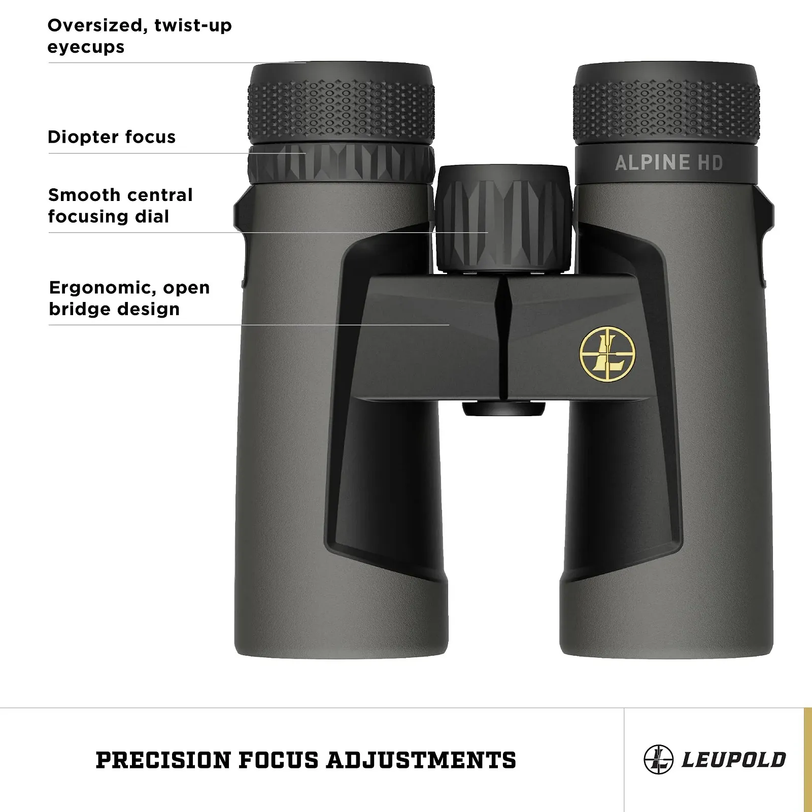 Бінокль Leupold BX-2 Alpine HD 181177 10x42mm Тіньовий сірий, фото №3