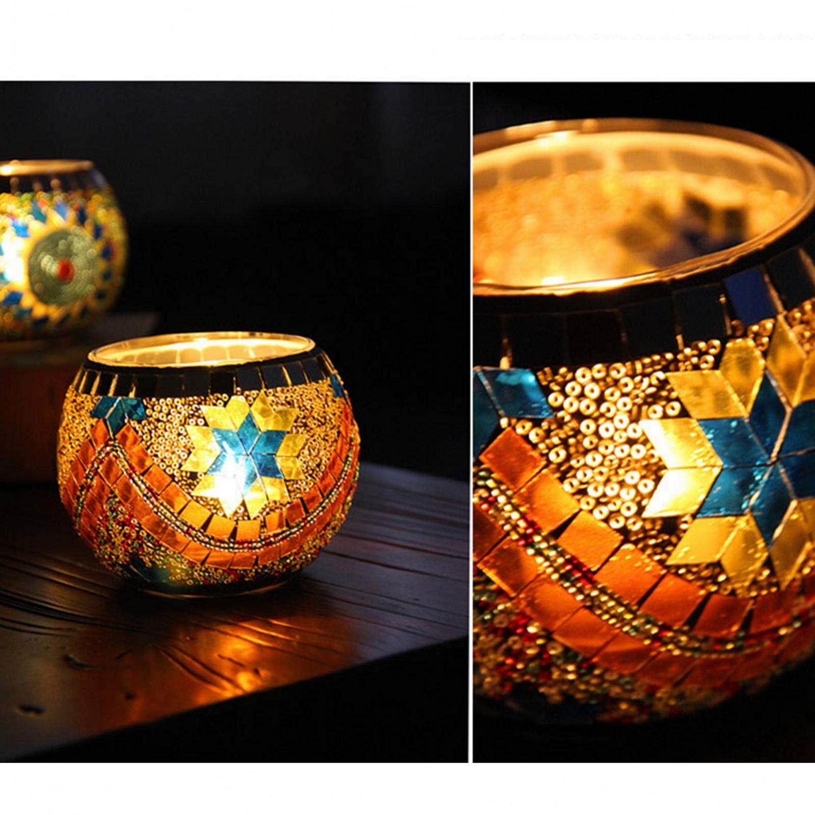 Ліхтар Підсвічник Скло Мозаїка, фото №4