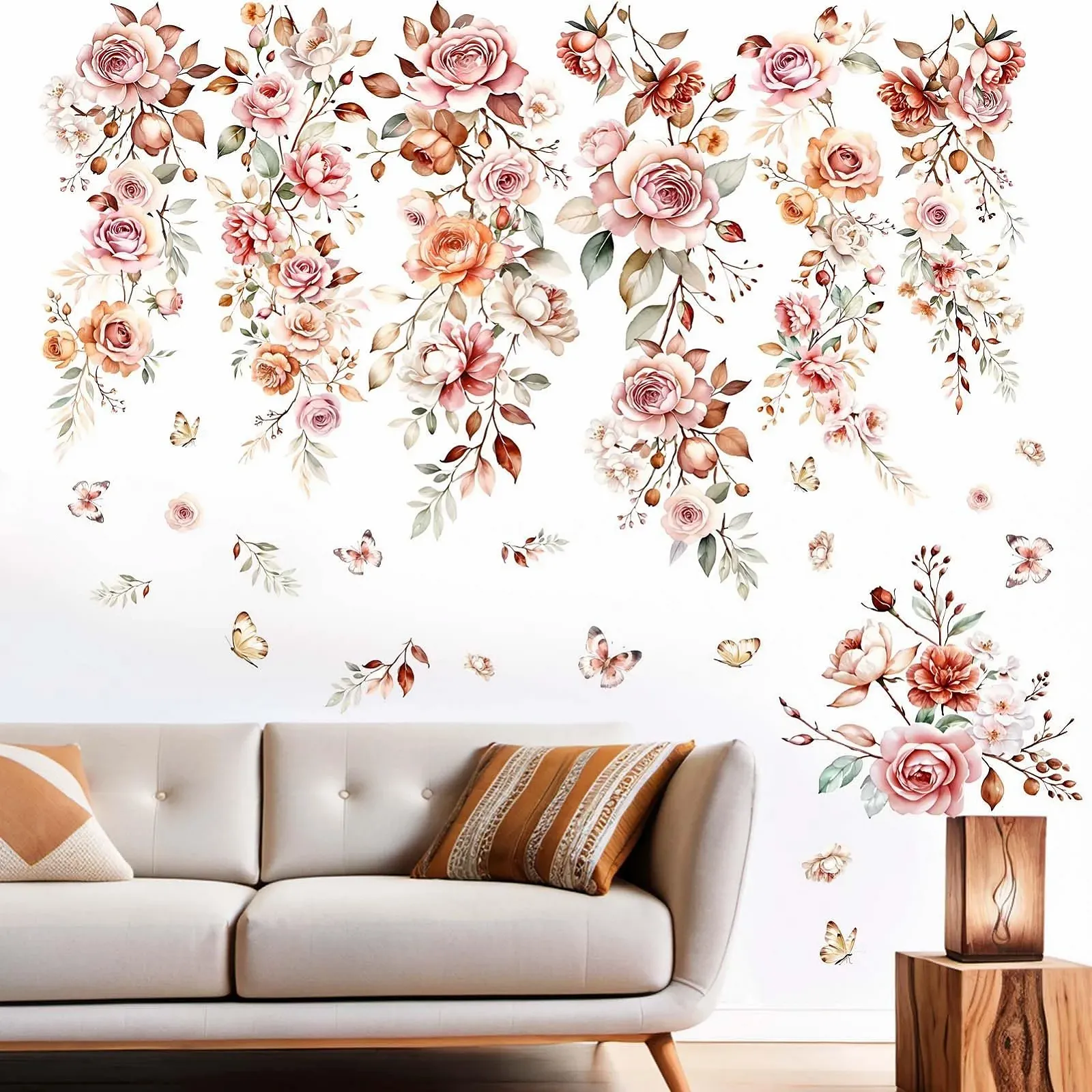 Наклейка на стіну Amimagen Wildflower Висячі квіти Самоклейна Водостійка PVC, фото №1