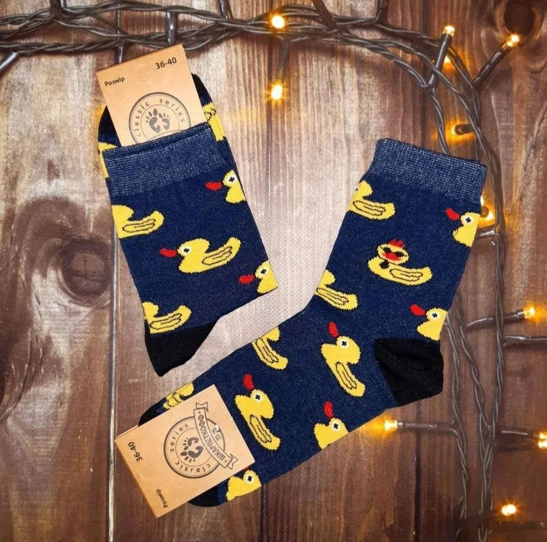 Чоловічі молодіжні шкарпетки високі демісезонні сині 39 - 44 розмір, фото №1