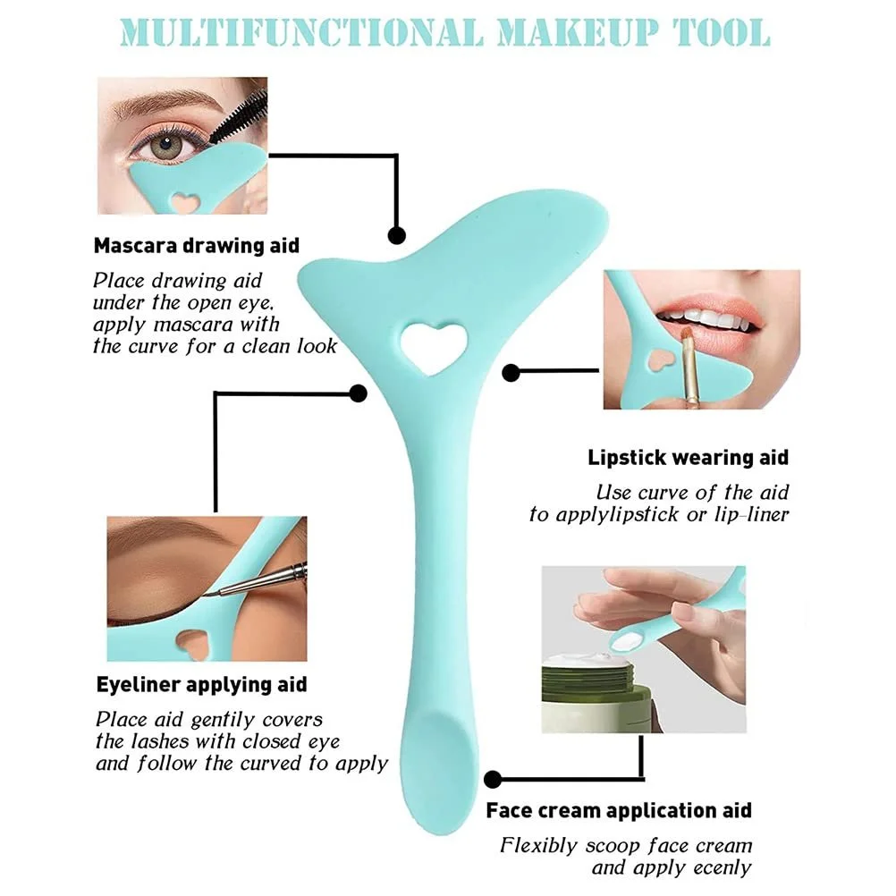 Инструмент для подводки глаз, силиконовый трафарет, фото №3