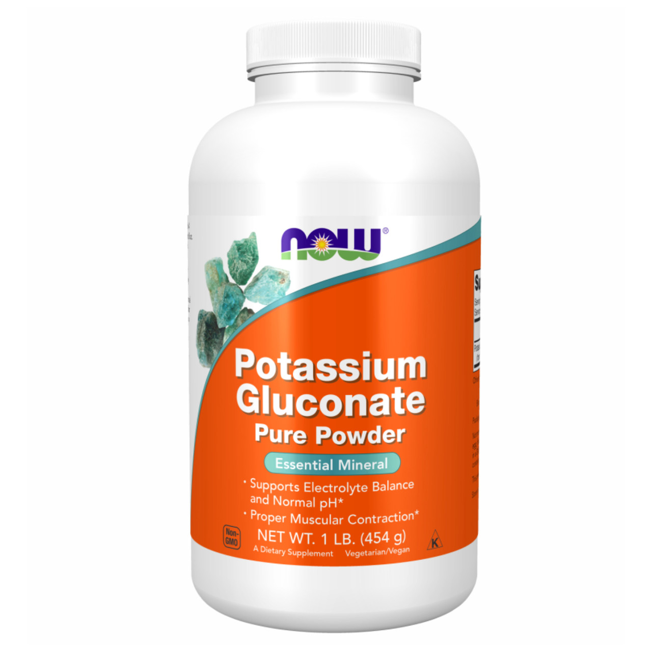 Potassium Gluconate Pure Powder 454g, фото №1