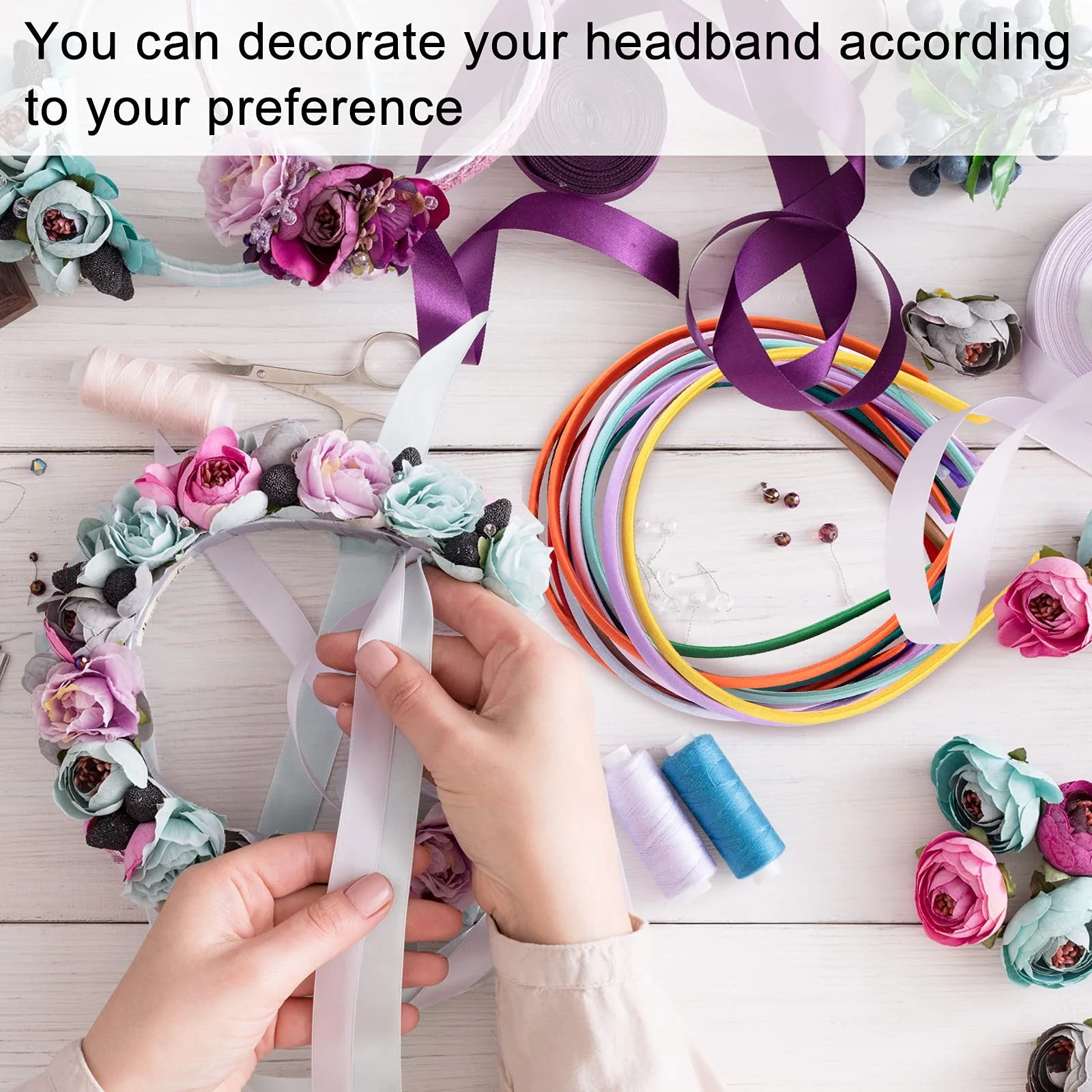 Тонкий обруч для волосся Duufin, 1 см, фото №5