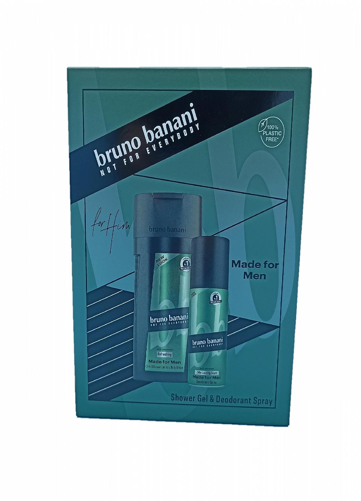 Набор Bruno Banani Made for Men Дезодорант-спрей 150 мл и Гель для душа 250 мл, фото №1
