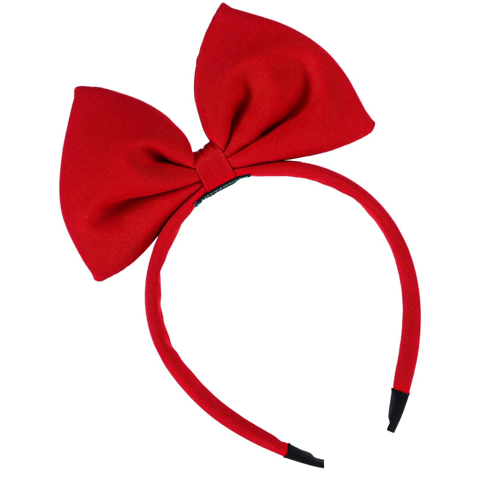 Обруч на голову Sibba Bows Червона з великим бантом для жінок, аксесуар для волосся, фото №1