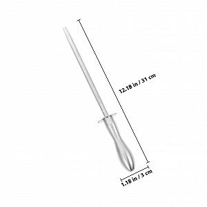 Мусат LIFKOME сталевий з ергономічною ручкою та великою шліфувальною поверхнею synthetic.ua - Фото 1