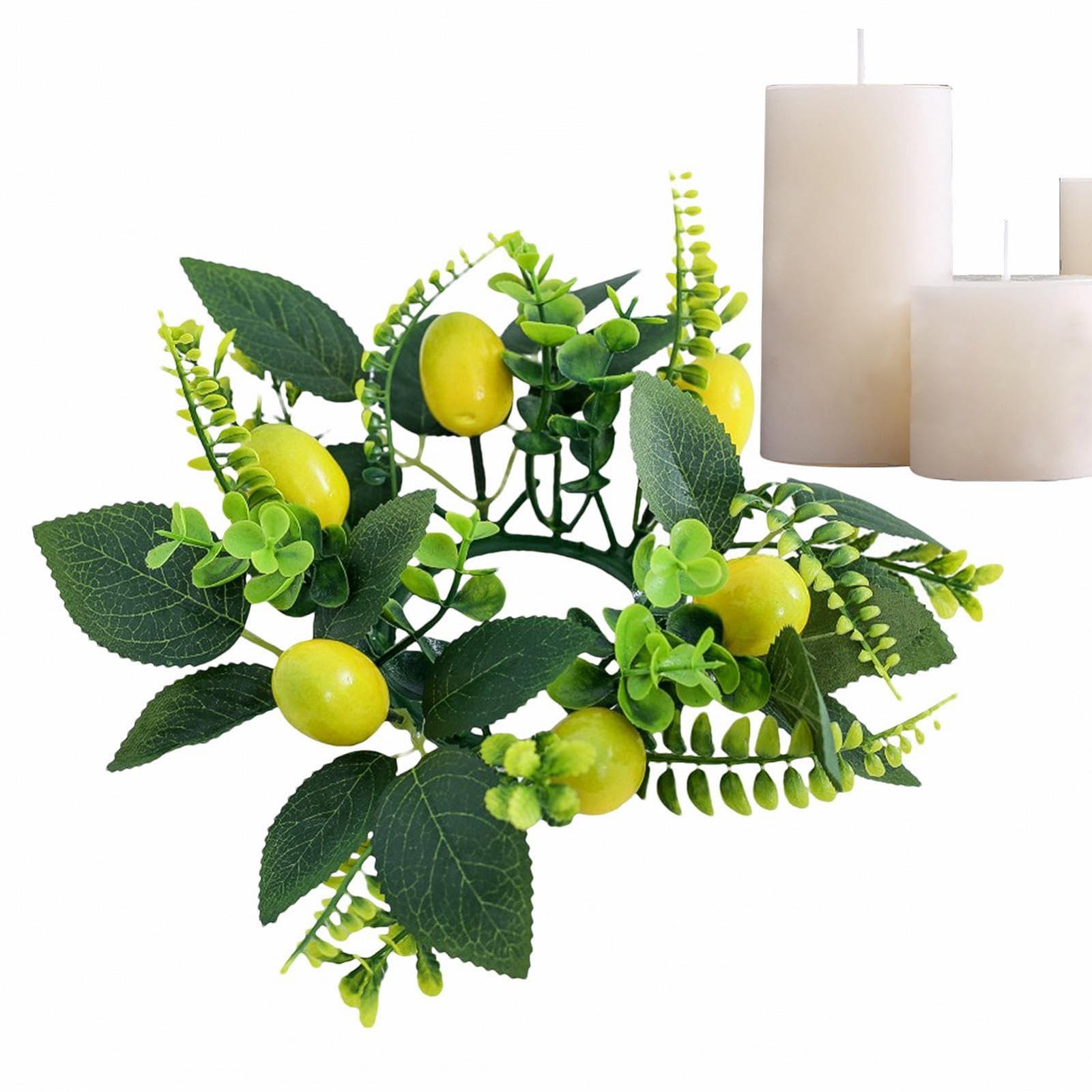 Подсвечник Lemon Wreath Artificial Candle Holder, фото №1