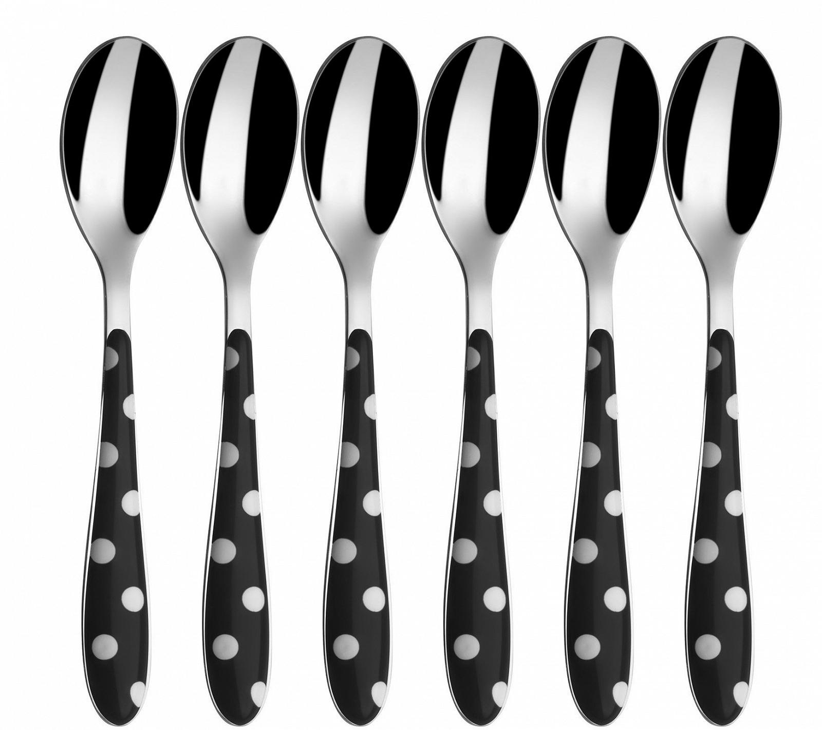 Ложка мокко Bugatti Polka Dots psnu-014 
°F08/6, 6 шт, чорний, фото №1