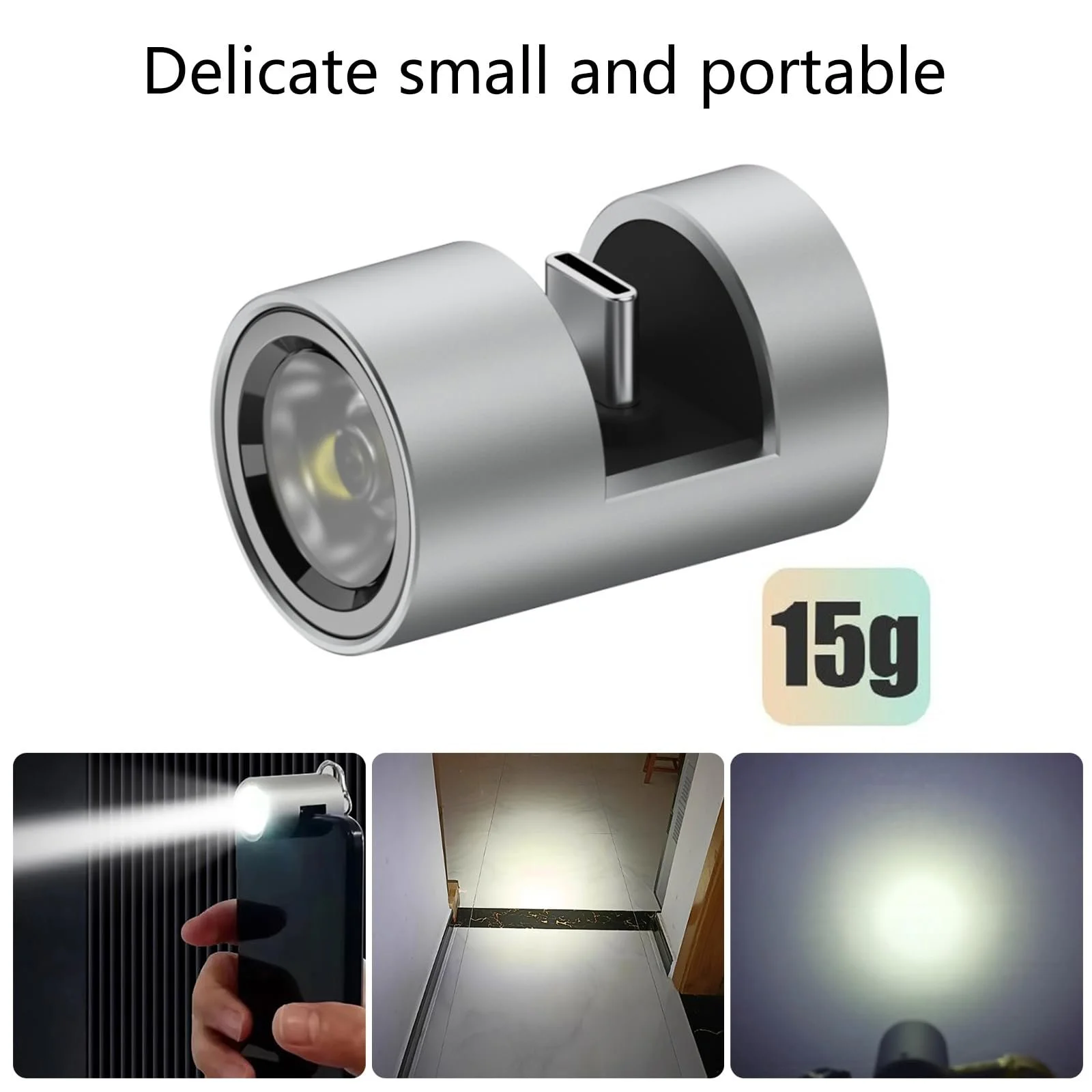 Фонарик для телефона Type C 280 Лм портативный, фото №4