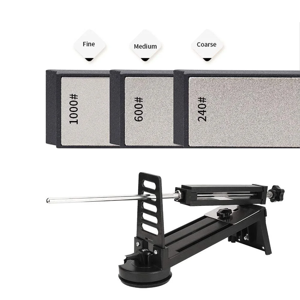 Точило для ножів із фіксованим кутом 3 алмазні камені 20-60 градусів, фото №7