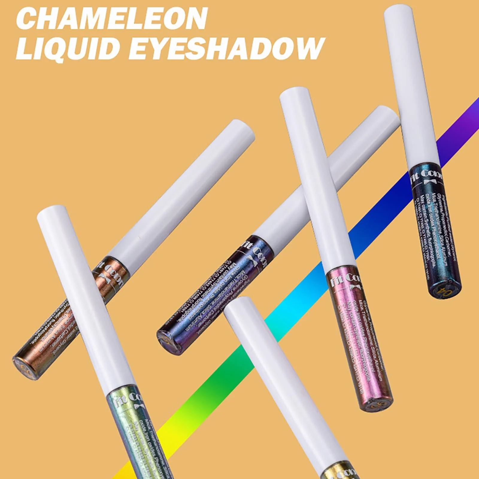 Підводка для очей JasCherry Рідка з блискітками Металік Матова, фото №3