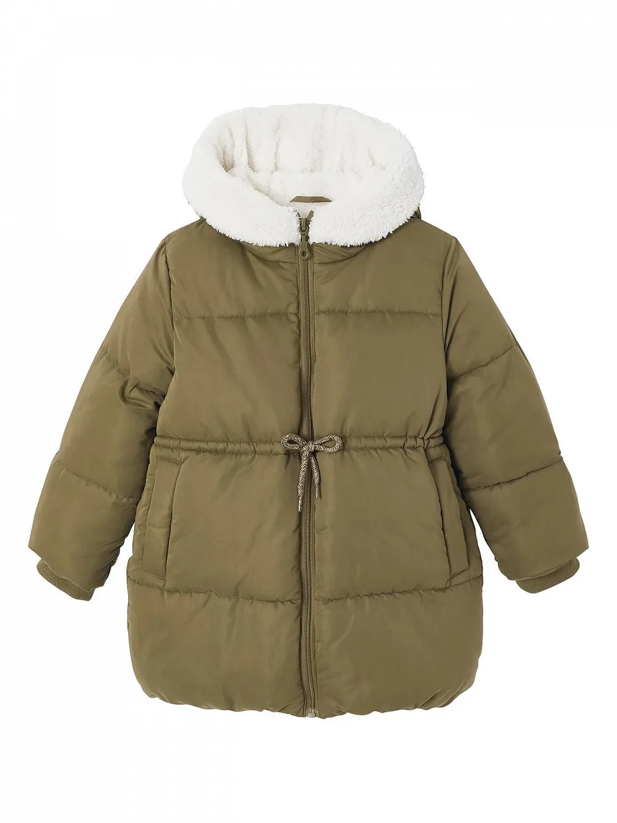 Стёганая куртка для девочек Vertbaudet с капюшоном и переработанным наполнителем, фото №1 Стёганая куртка для девочек Vertbaudet с капюшоном и переработанным наполнителем, фото №1