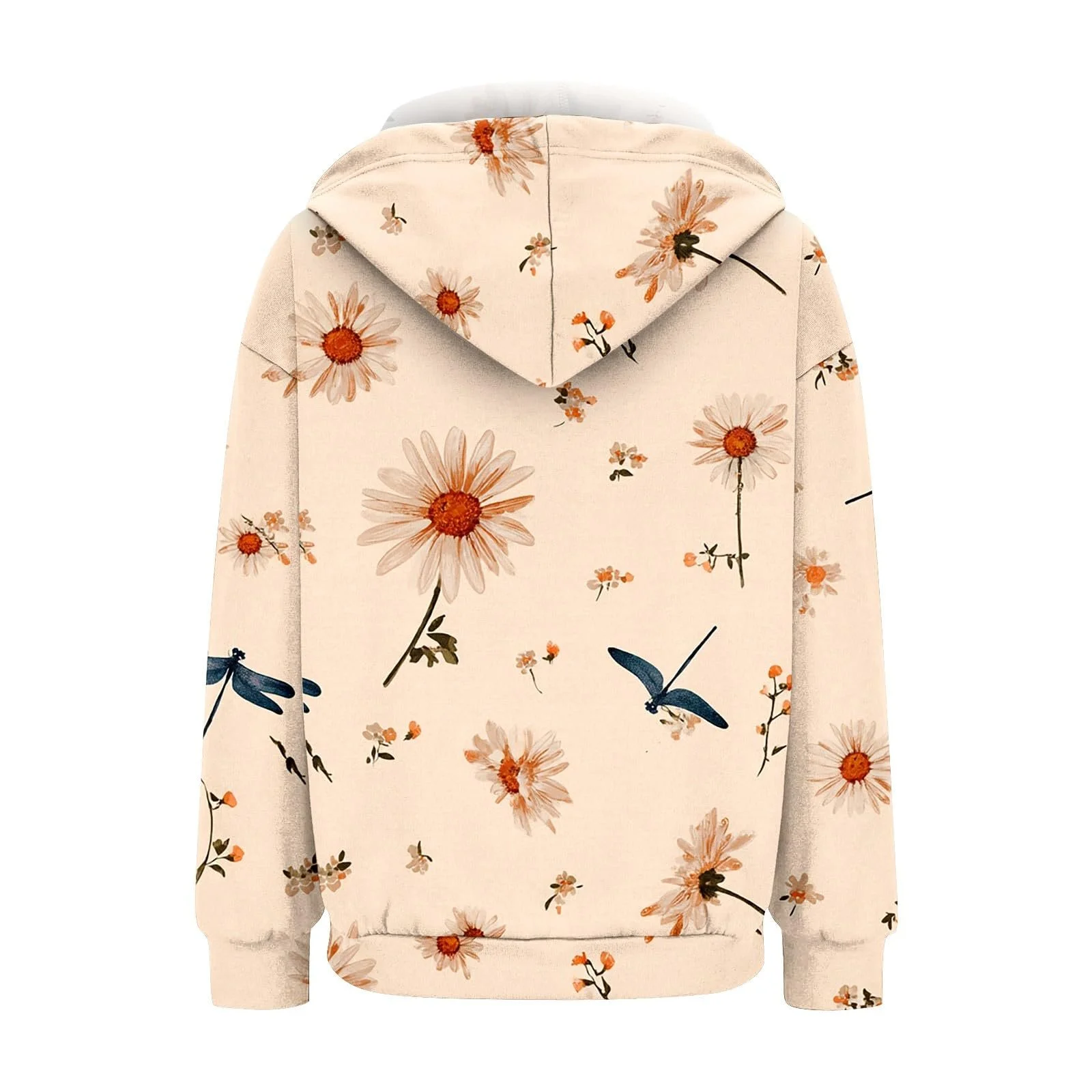 Жіноча Толстовка Unilarinna Oversize Y2k Худі на блискавці Однотонний Чорний, фото №3